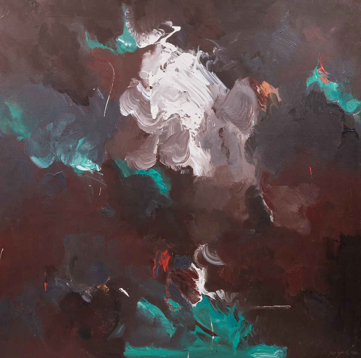 Aiko Suzuki, Untitled Abstraction, oil on canvas