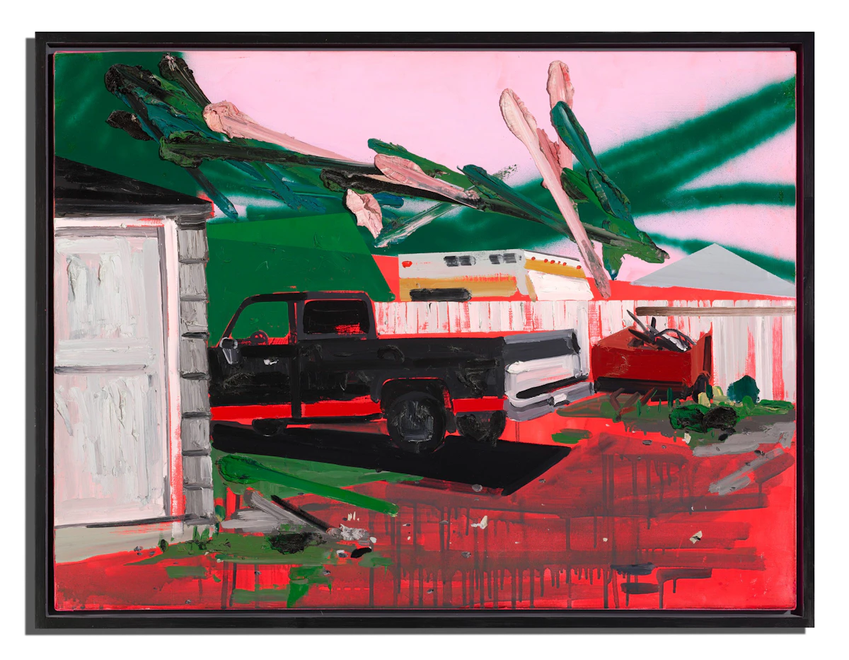 Kim Dorland, Alley #4, oil, acrylic and spray paint on canvas, 2007 - view 2