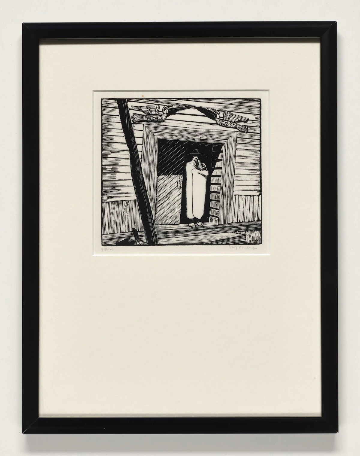 Walter Joseph Phillips, Thunderbird Alert Bay; House of the Gulls. Karlukwees, two woodcut prints, 1930 - view 5