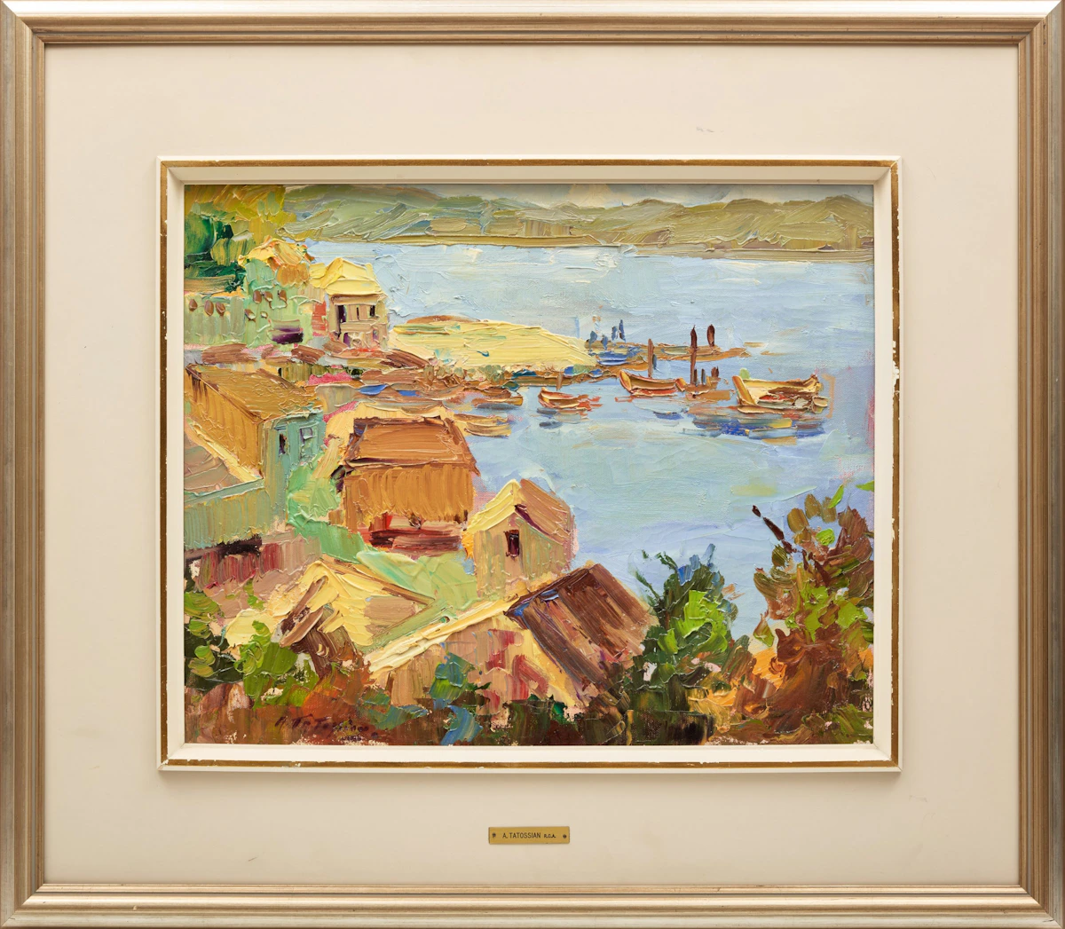 Armand Tatossian, Quebec Shoreline; Forest Scene, two oil paintings - view 5