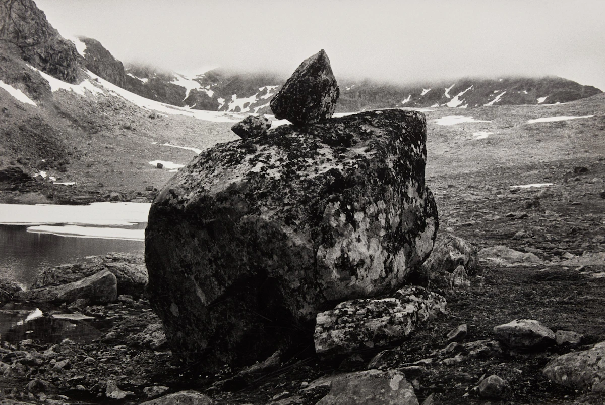 Touching Boulders by Hand by Hamish Fulton
