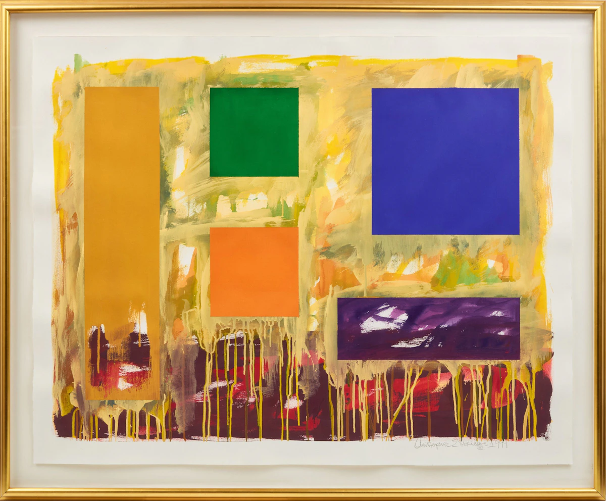Christopher Estridge, Abstract, 1999, gouache on paper - view 2