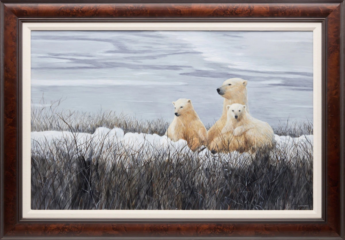 Terry Isaac, Glacial Tenderness: Bond of Ice, acrylic on board, 1990 - view 2