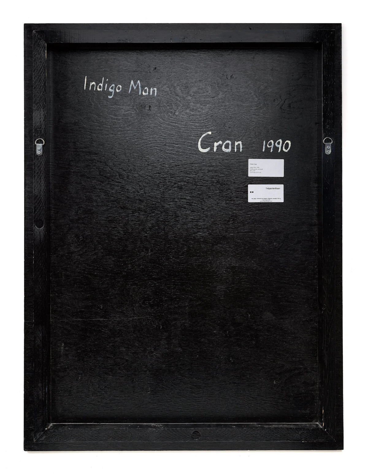 Chris Cran, Indigo Man, oil and acrylic on wood panel, 1990 - view 3