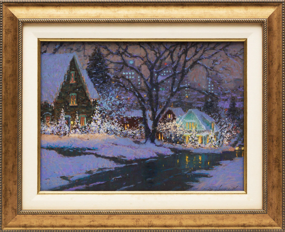 Richard Savoie, Upper Clark in December, pastel, 1994 - view 2