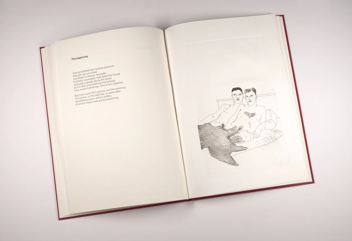 David Hockney, Illustrations for Fourteen Poems by C. P. Cavafy, fourteen etchings and aquatints on Crisbrook handmade paper, 1967 - view 6