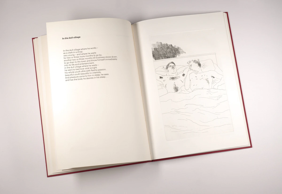 David Hockney, Illustrations for Fourteen Poems by C. P. Cavafy, fourteen etchings and aquatints on Crisbrook handmade paper, 1967 - view 5