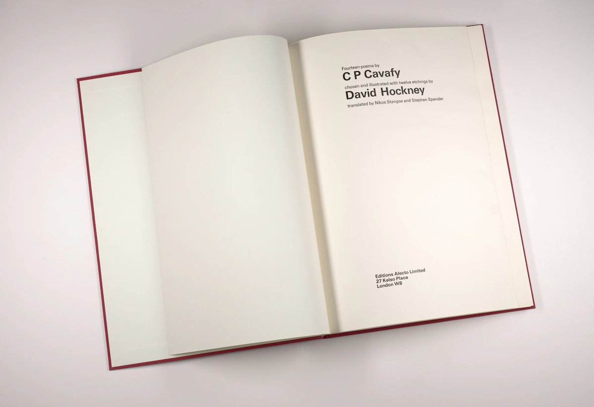 David Hockney, Illustrations for Fourteen Poems by C. P. Cavafy, fourteen etchings and aquatints on Crisbrook handmade paper, 1967 - view 4