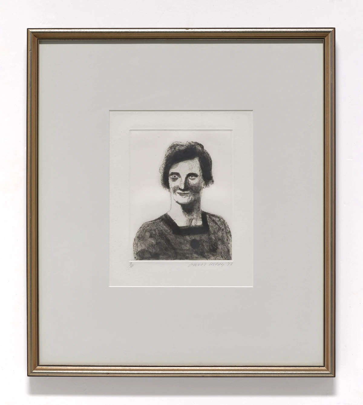 David Hockney, My Mother Twenty Years Ago, colour etching, 1973 - view 2