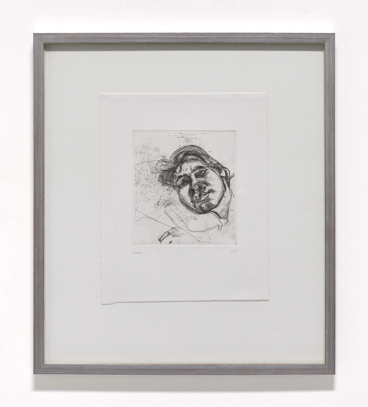 Lucian Freud, Untitled, colour etching - view 2