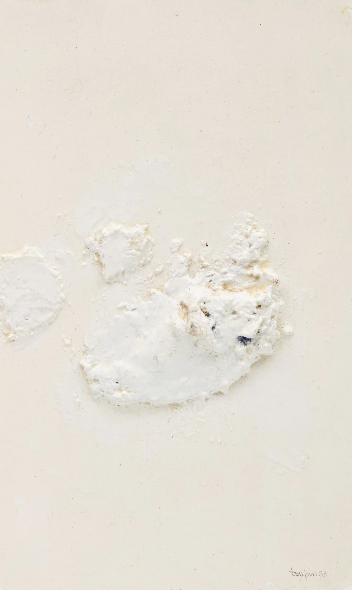 Fernand Toupin, L'oiseau de feu; Abstraction en blanc, two mixed media works - view 4