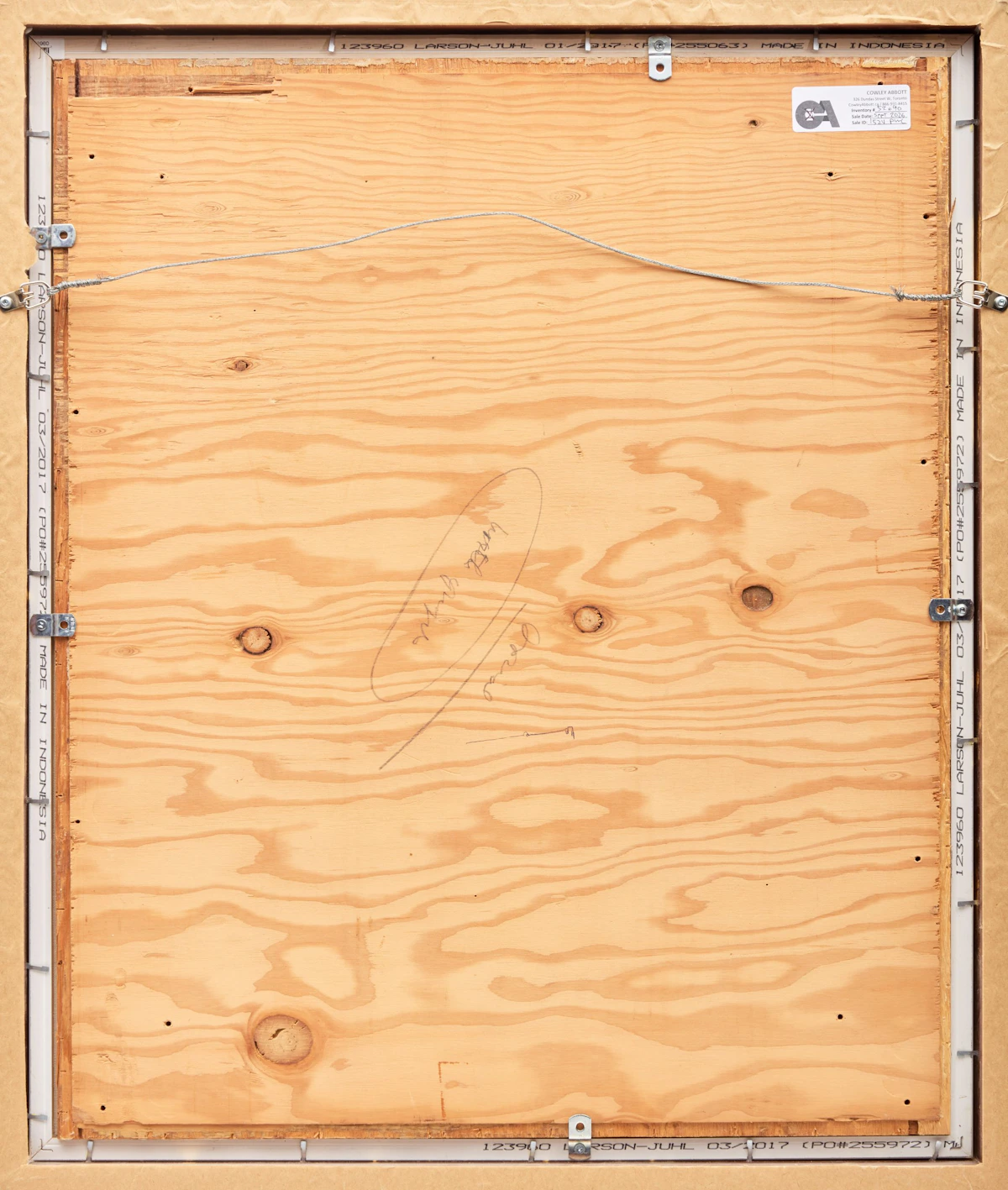 Frank Leonard Brooks, Untitled Abstraction, mixed media on board, 1966 - view 3