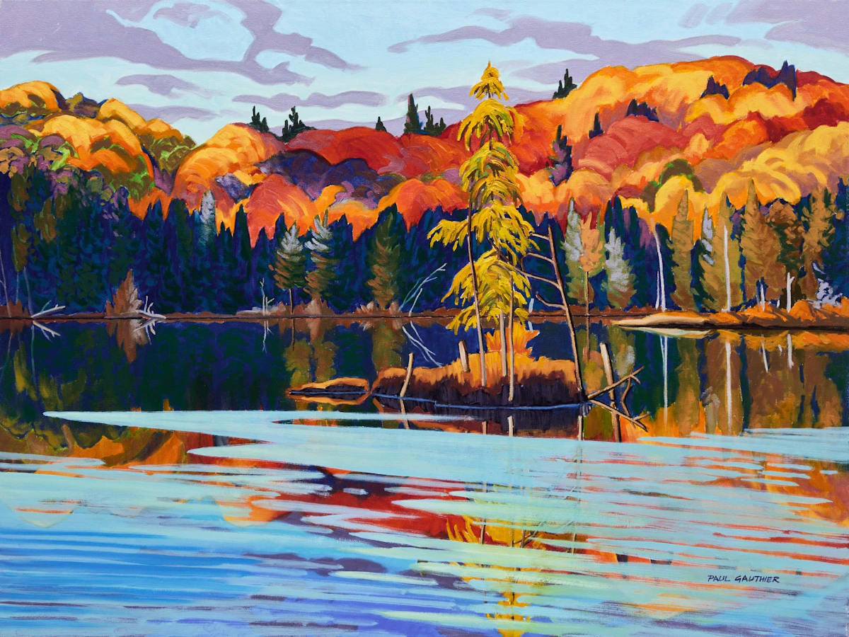Paul Gauthier, Opeongo Creek, Algonquin Park, acrylic on canvas