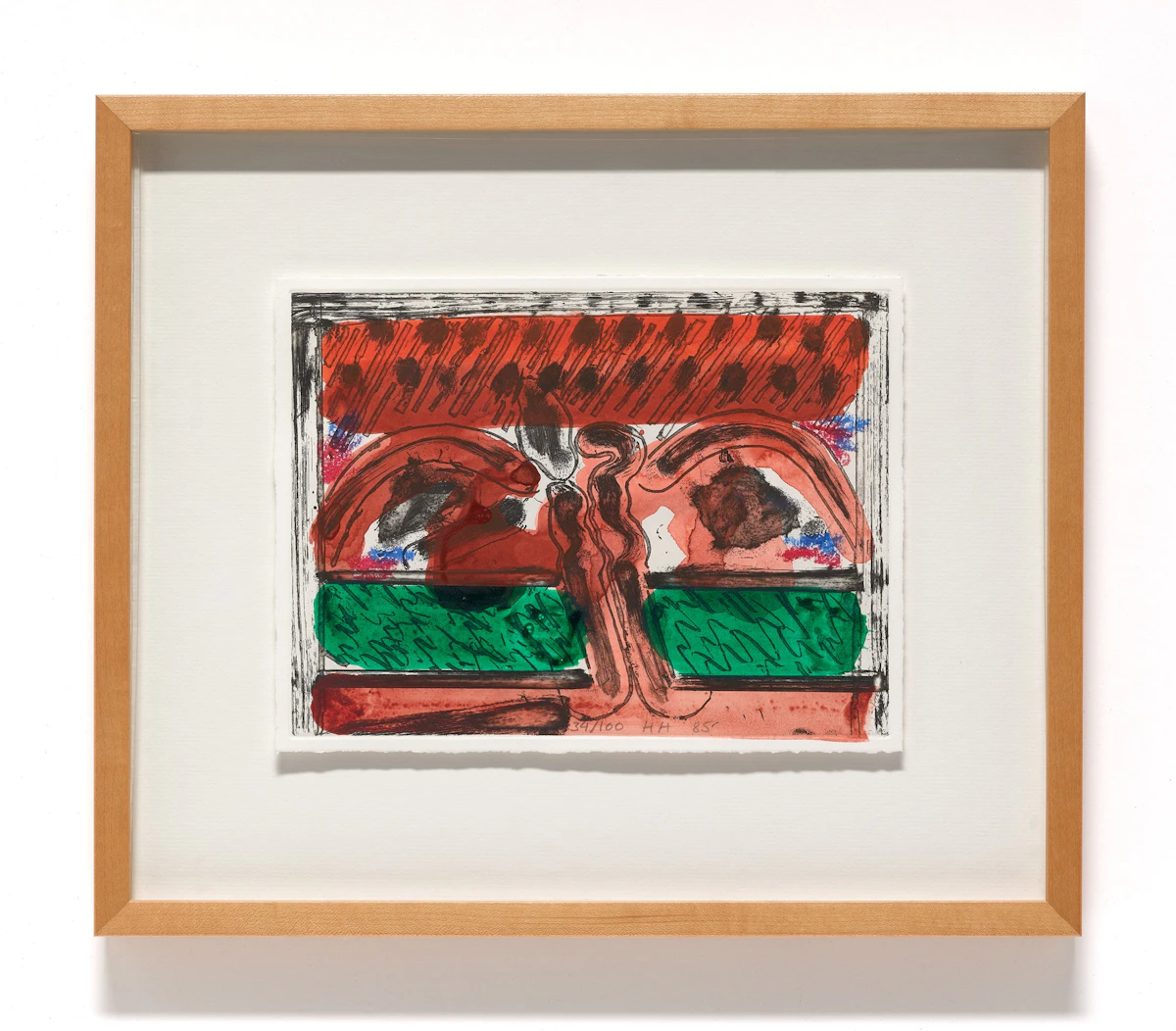Howard Hodgkin, DH in Hollywood, colour etching, 1985 - view 2