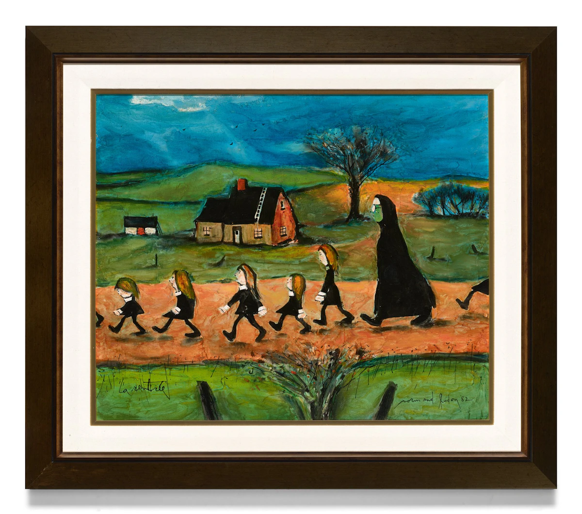 Normand Hudon, La Rentrée, 1982, oil on board - view 2