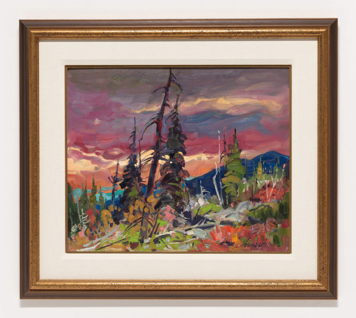 Bruno Côté, Pays Du Caribou, oil on board - view 2