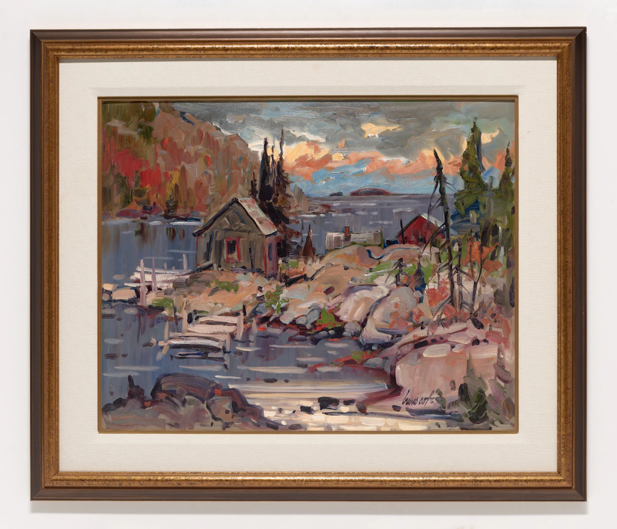 Bruno Côté, At the Sea, N.B, oil on board - view 2