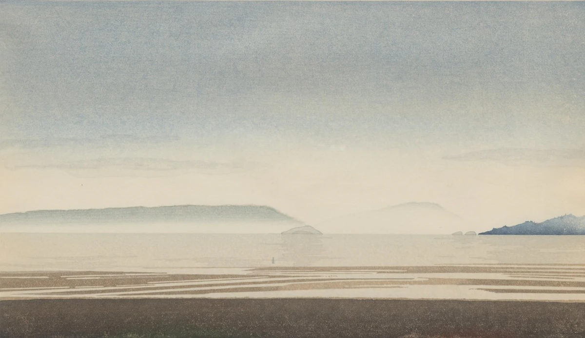 Takao Tanabe, Spanish Banks, coloured lithograph