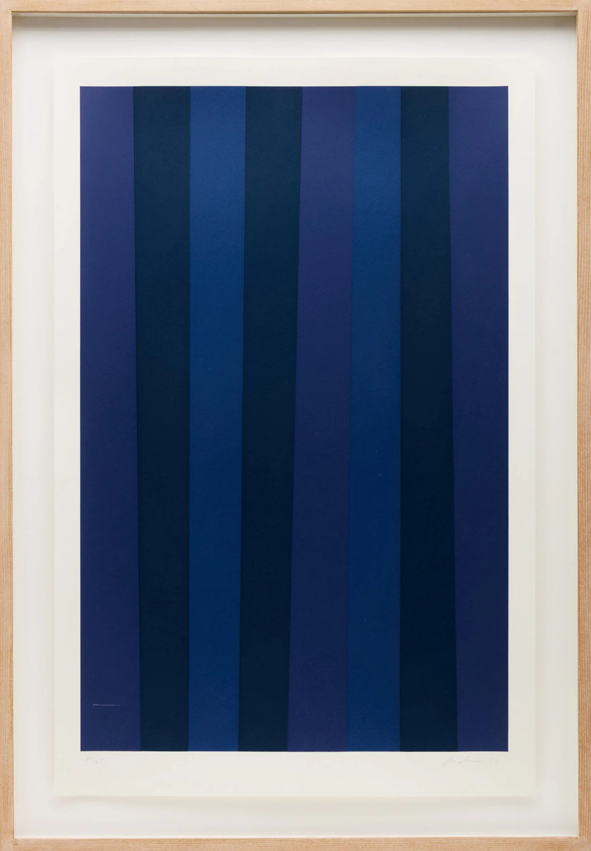 Guido Molinari, Blue Quanitifer, colour serigraph, 1952 - view 2