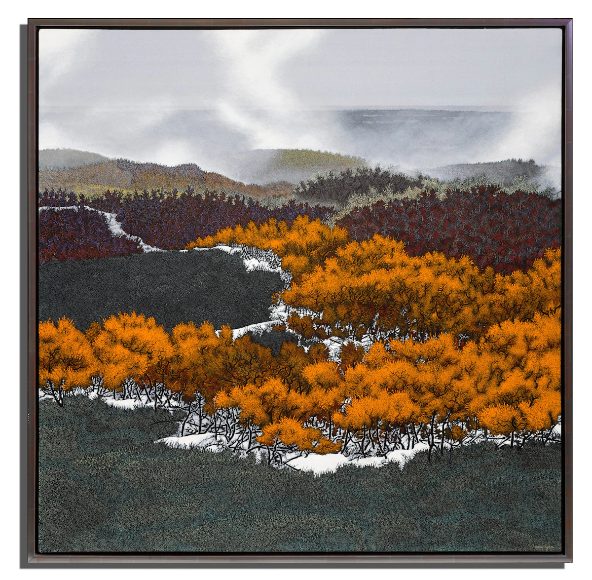 Ivan Kenneth Eyre, White Amber Mist, oil on canvas, 1990 - view 2
