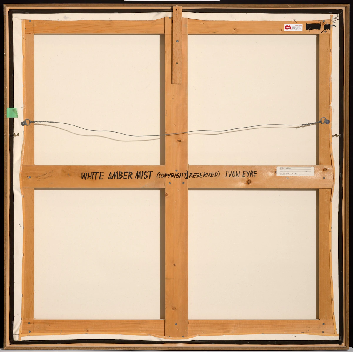 Ivan Kenneth Eyre, White Amber Mist, oil on canvas, 1990 - view 3