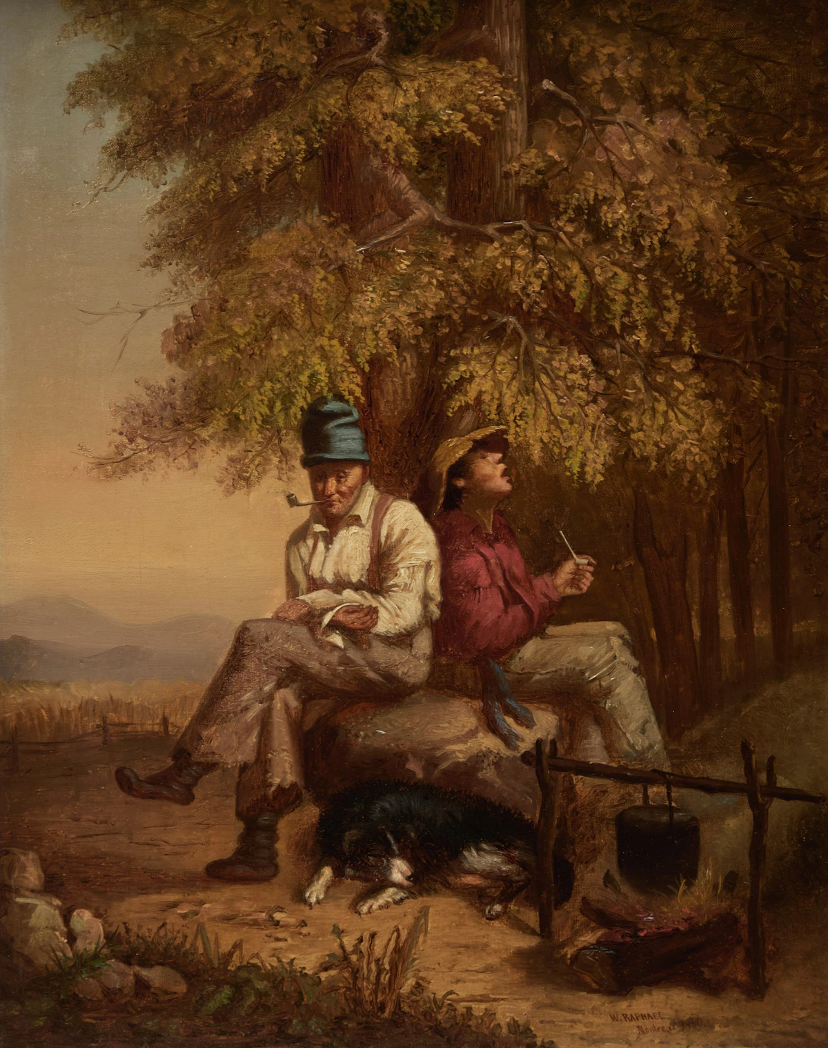 Les habitants et leur chien by William Raphael