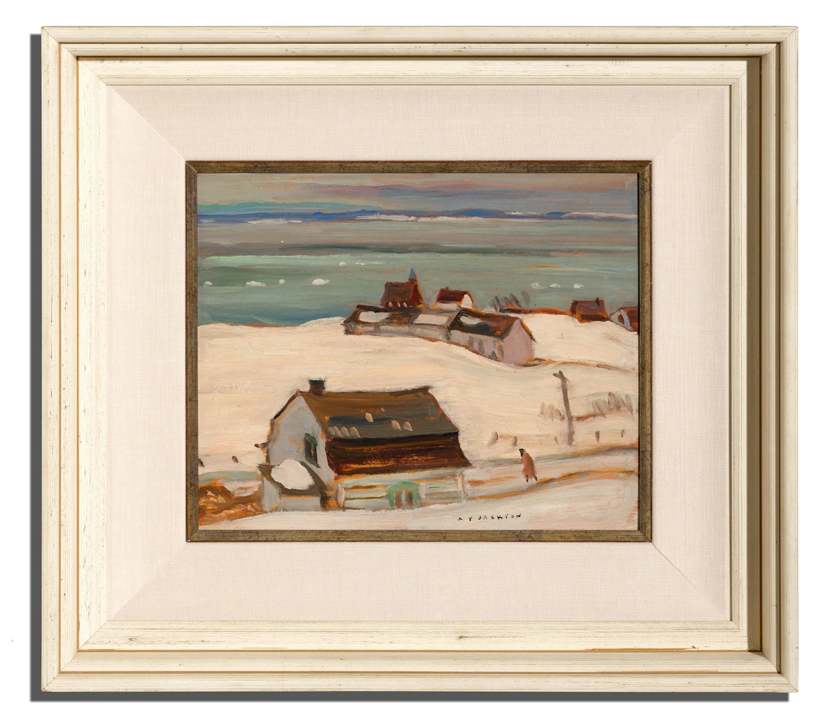 Alexander Young Jackson, Grey Day, Port au Persil, oil on board, 1947 - view 2