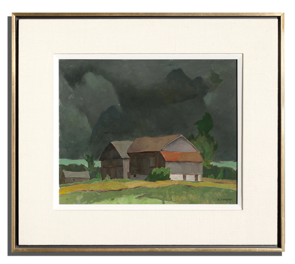 Alfred Joseph Casson, Storm Breaking, oil on board, 1978 - view 2