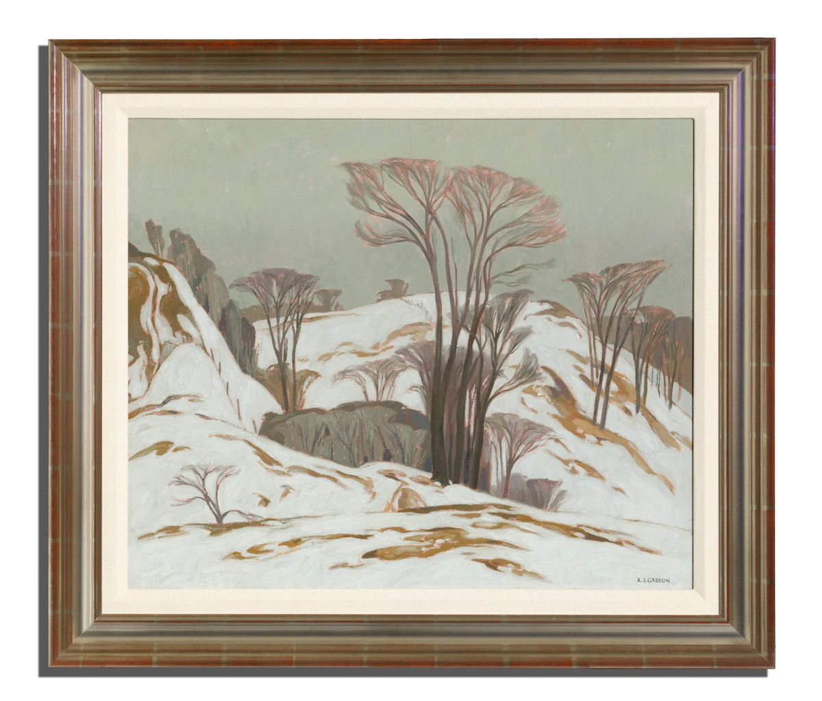 Alfred Joseph Casson, Winter in the Albion Hills, oil on board, 1963 - view 2