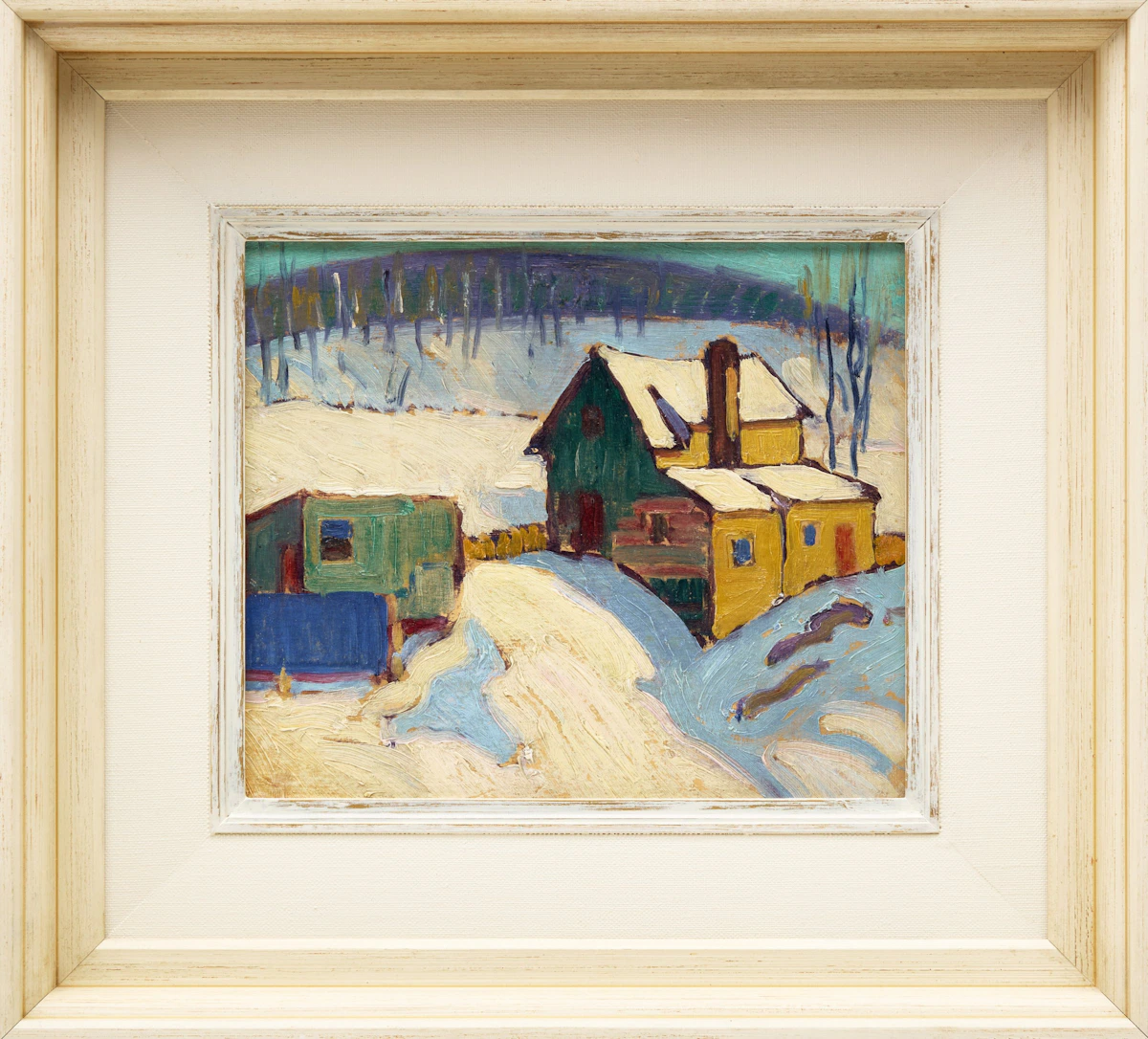 Frederick Grant Banting, Homestead in Winter, oil on board - view 2