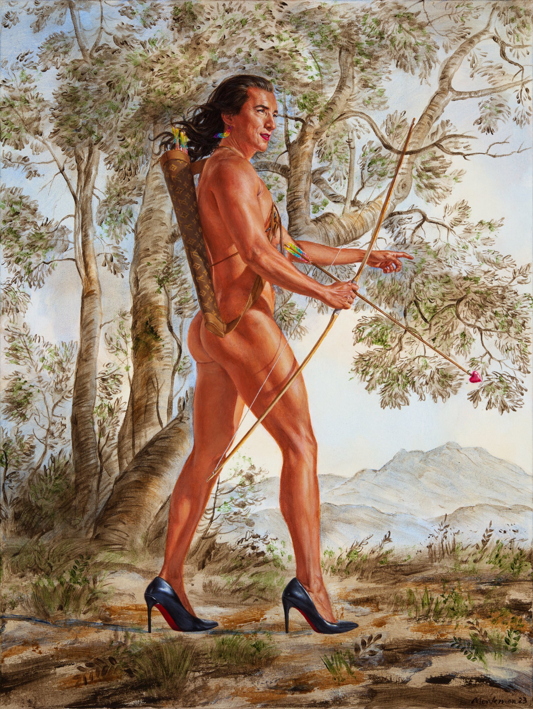 Compositional Study for On the Hunt (For Love) by Kent Monkman