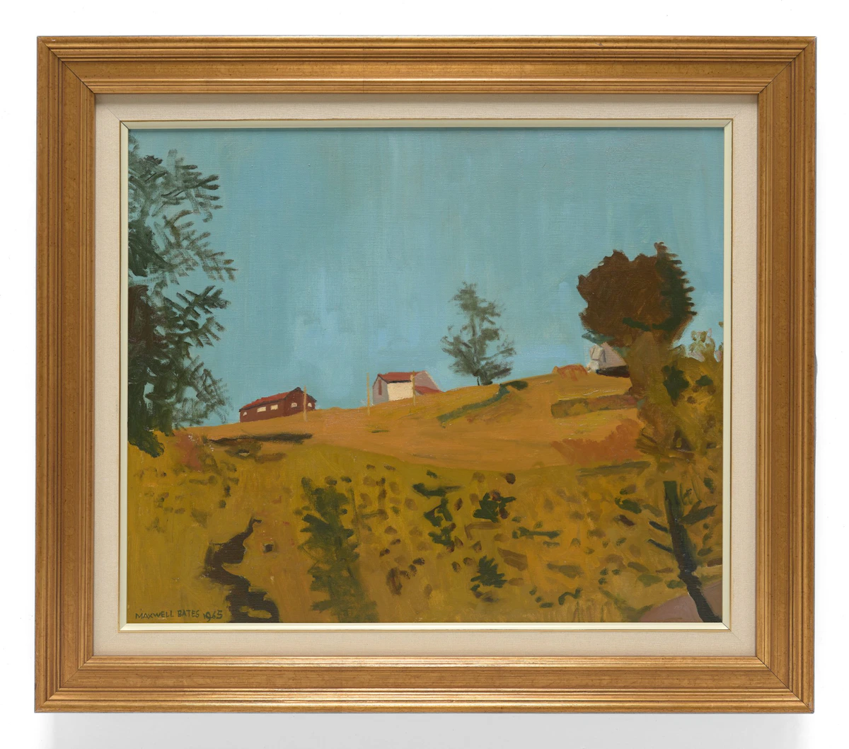 Maxwell Bennett Bates, Saanich Landscape, oil on canvas, 1965 - view 2