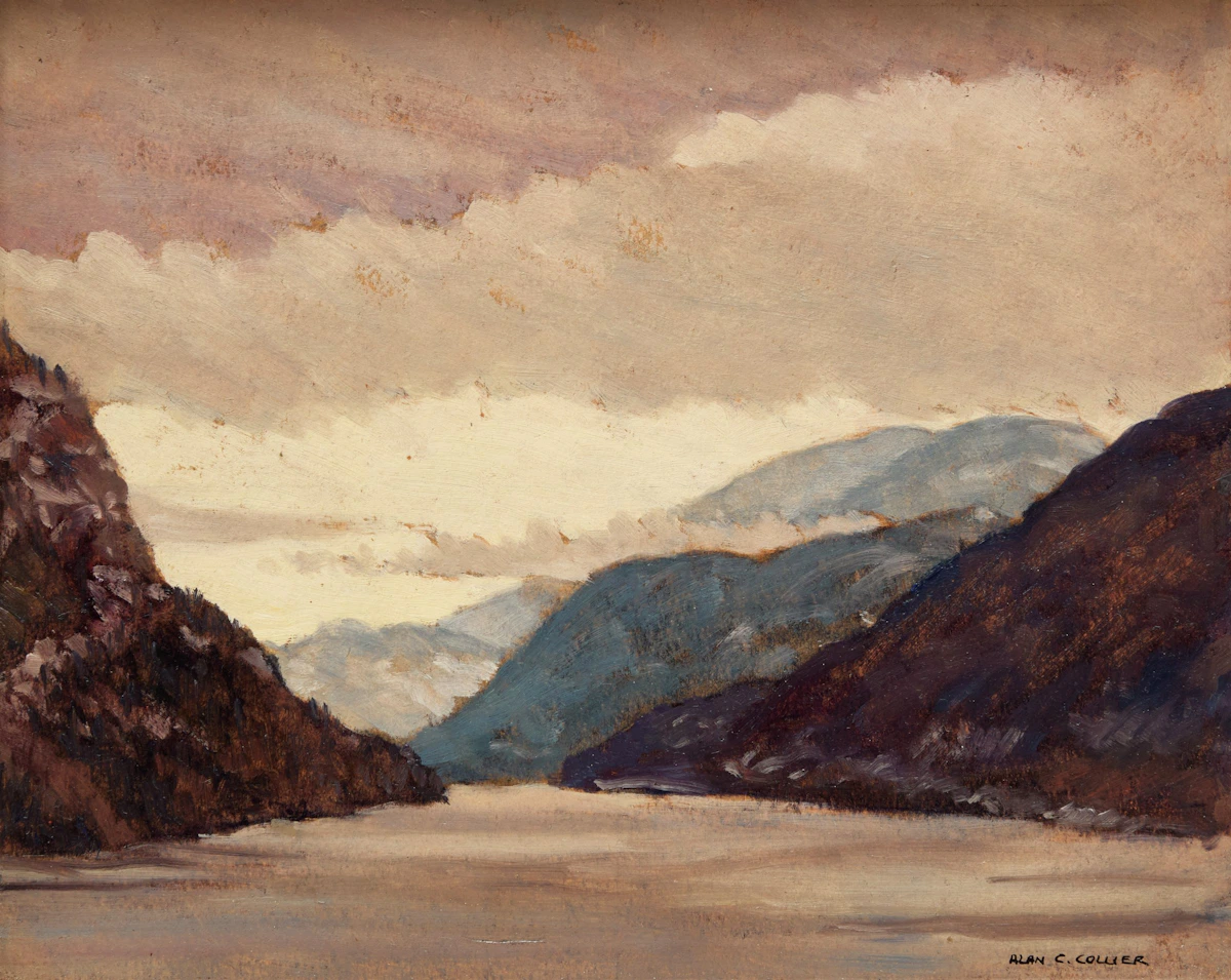 Across Salmon Arm-Shushwap Lake by Alan Caswell Collier
