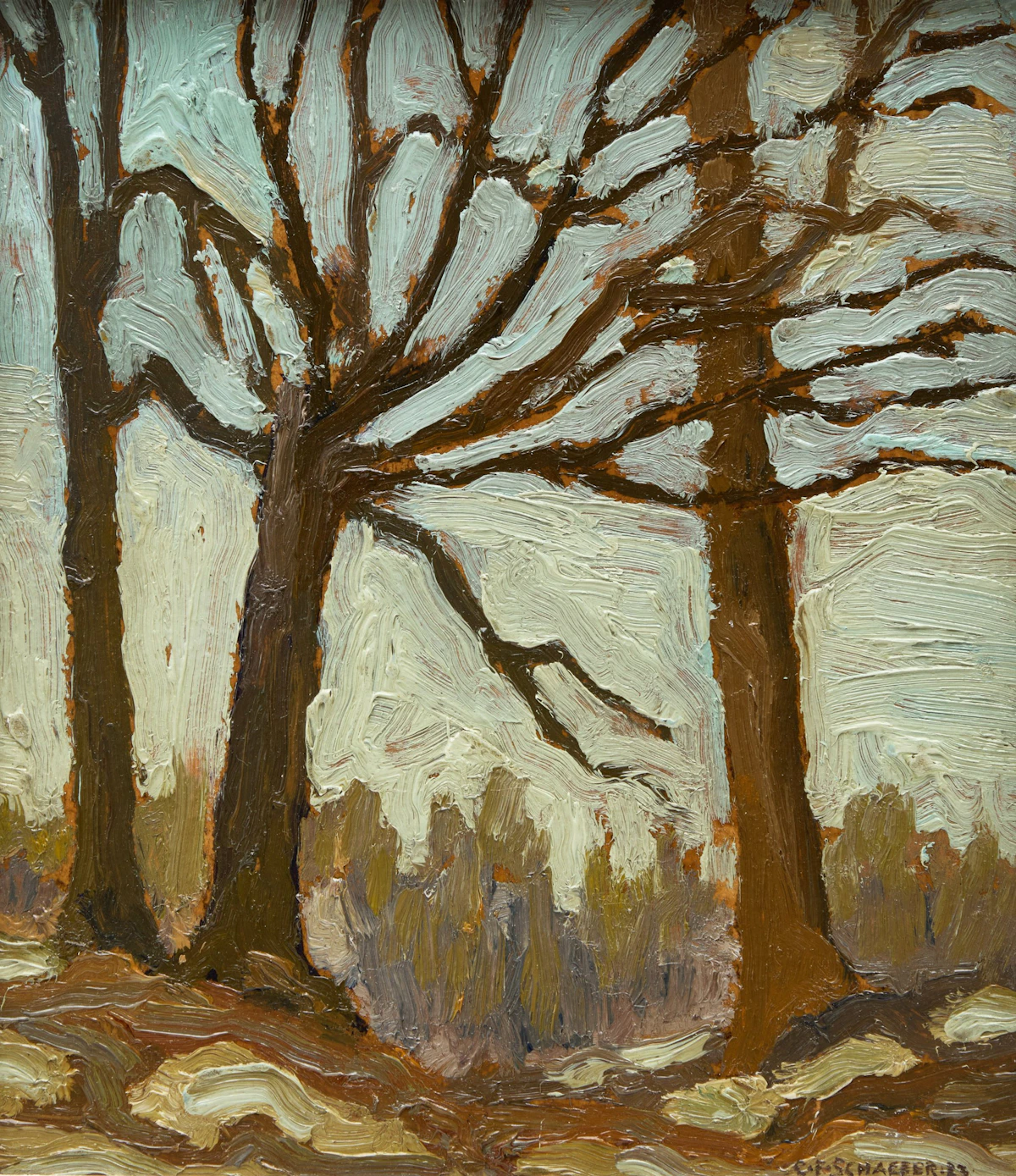 York Mills Woods, November by Carl Fellman Schaefer