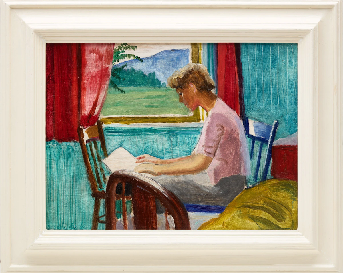 Philip Henry Howard Surrey, The Letter, oil on board - view 2