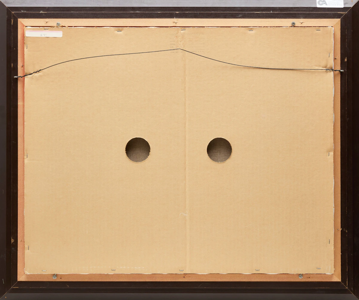Allen Sapp, Dropping Off Wood, acrylic on canvas, 1973 - view 3