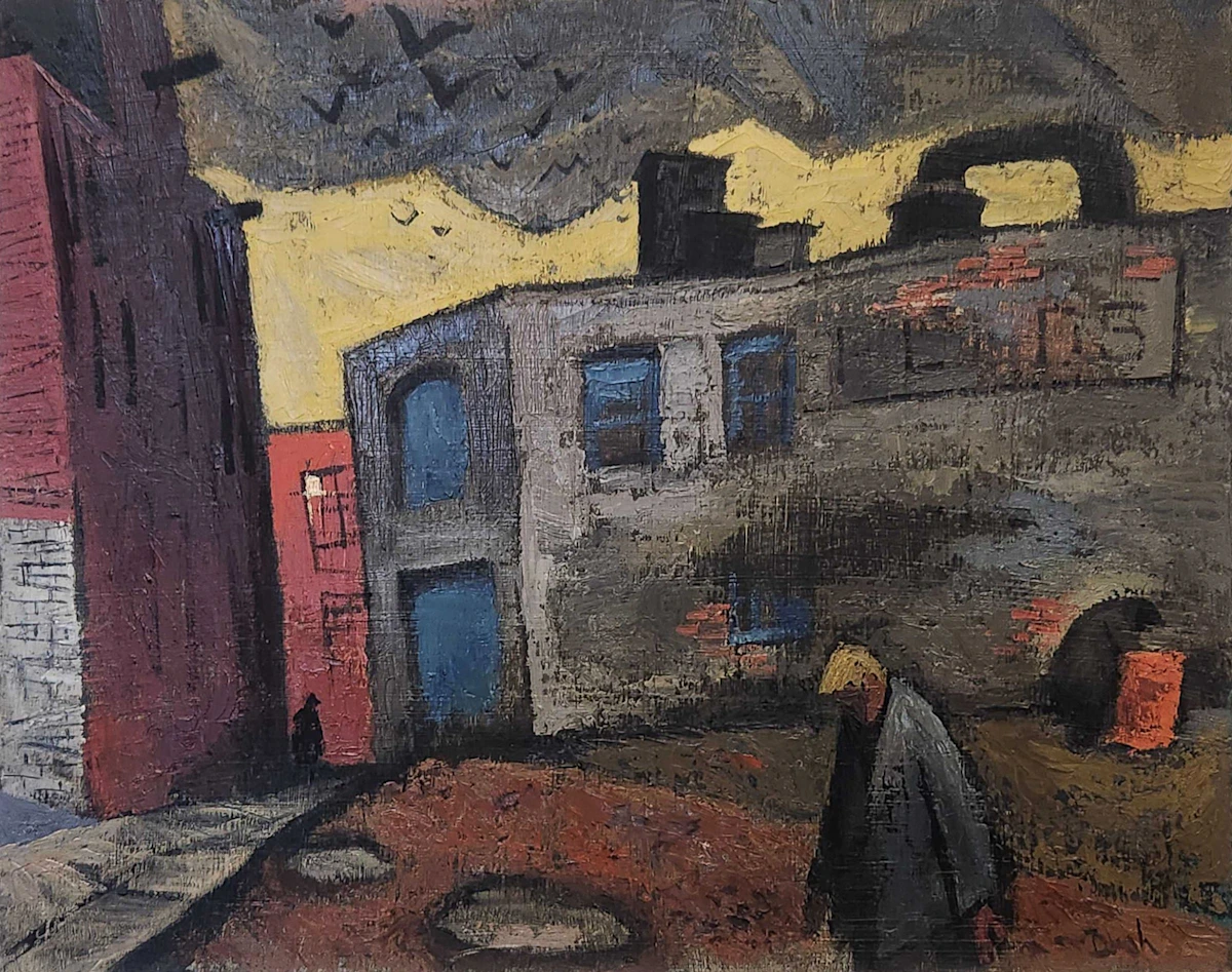 Jack Hamilton Bush, After Dinner, oil on board