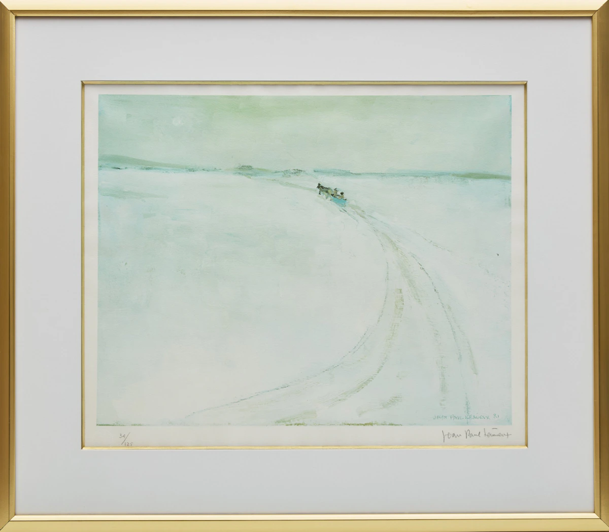 Jean Paul Lemieux, L'Eglise de Péribonka; La traversée de la rivière Péribonka, two colour lithographs - view 5
