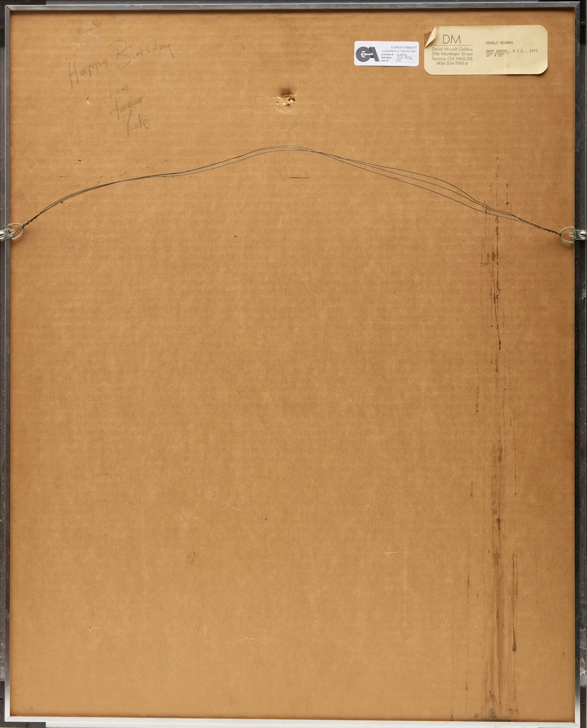 Arnold Newman, Andy Warhol., N.Y.C., gelatin silver print, 1973 - view 3