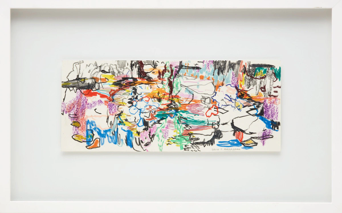 David Alexander, It's Water, Don't Forget to Stare and Sea It, pencil crayon on paper, 2022 - view 2