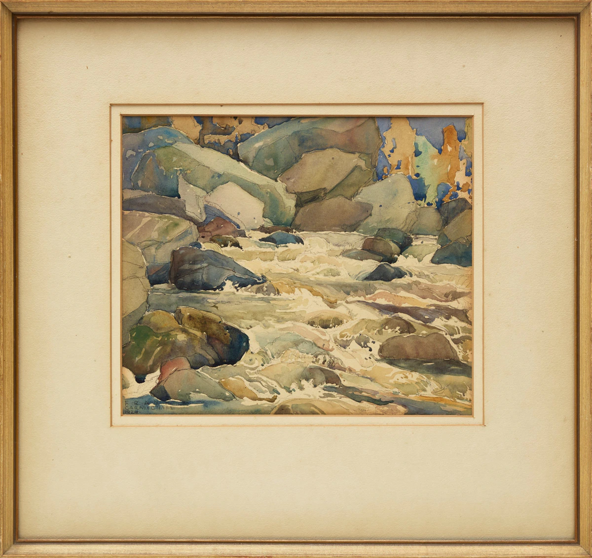 Franklin Carmichael, St. Antoine, watercolour, 1924 - view 2