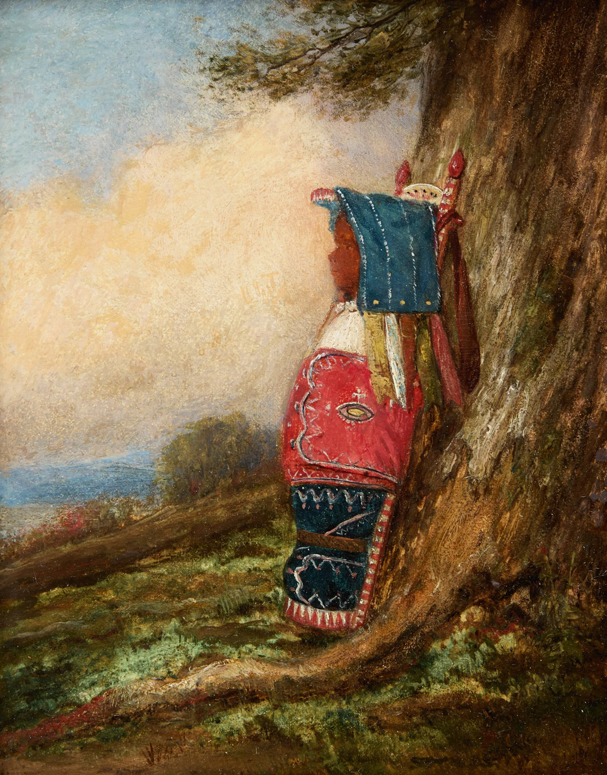 A Caughnawaga Papoose by Cornelius Krieghoff