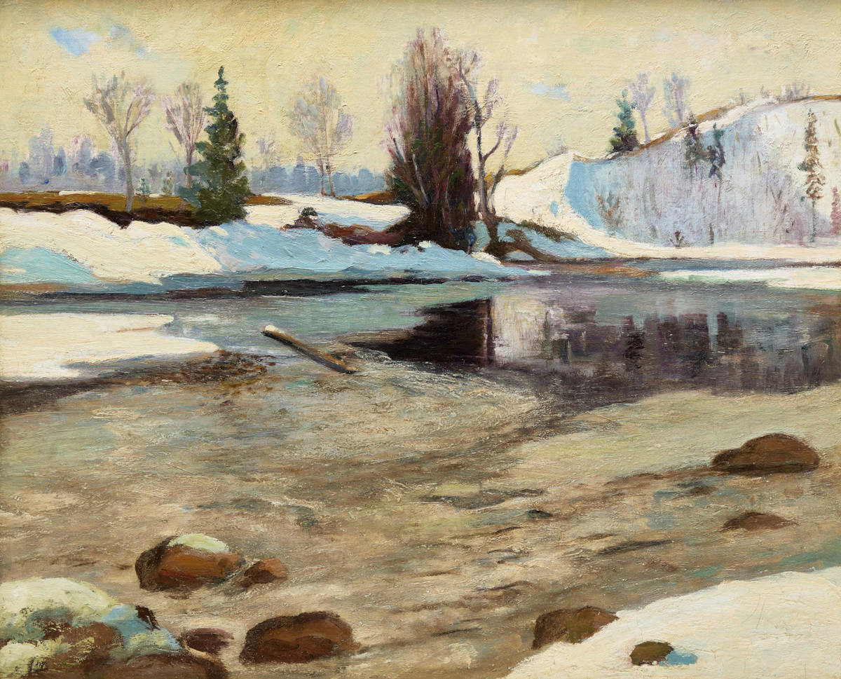 Stream in Winter by Maurice Galbraith Cullen