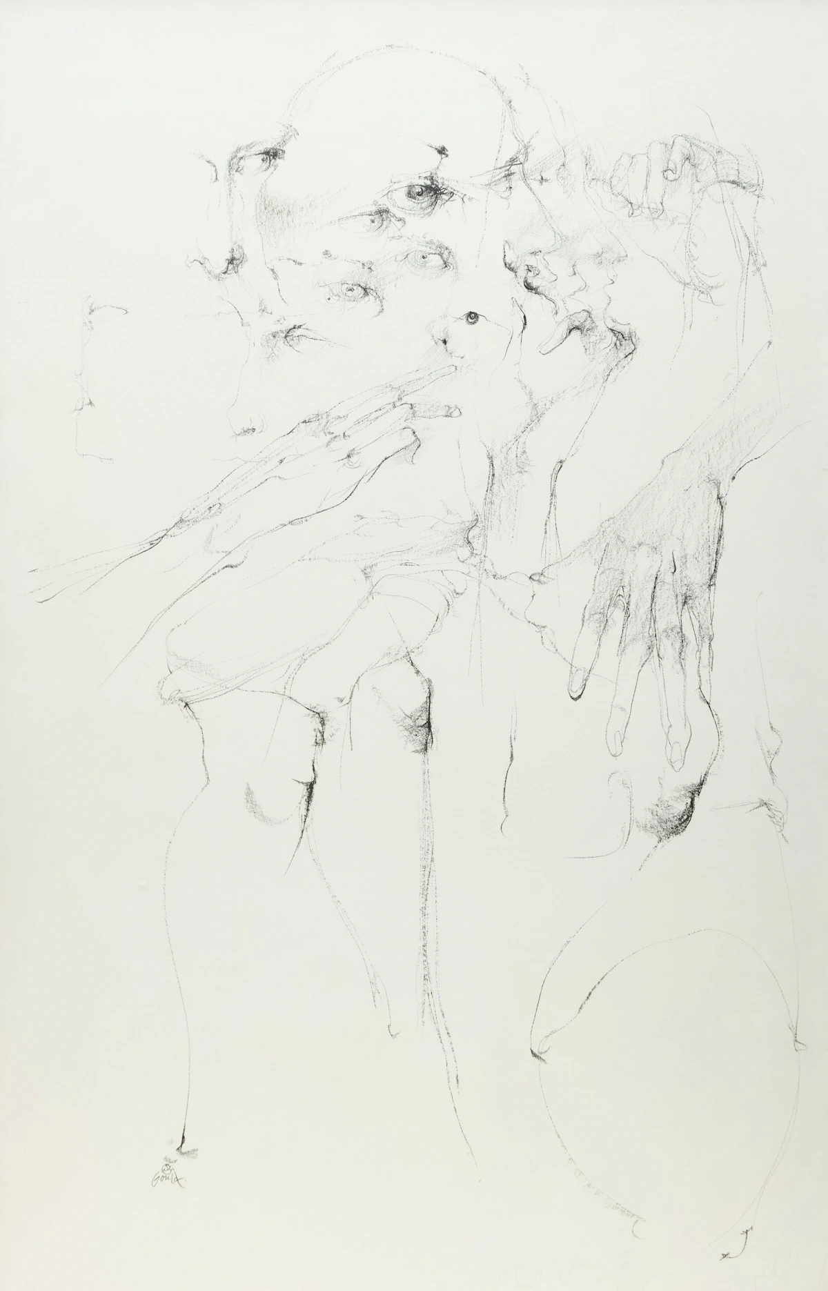 Kinetic Drawing of Joanna by John Gould