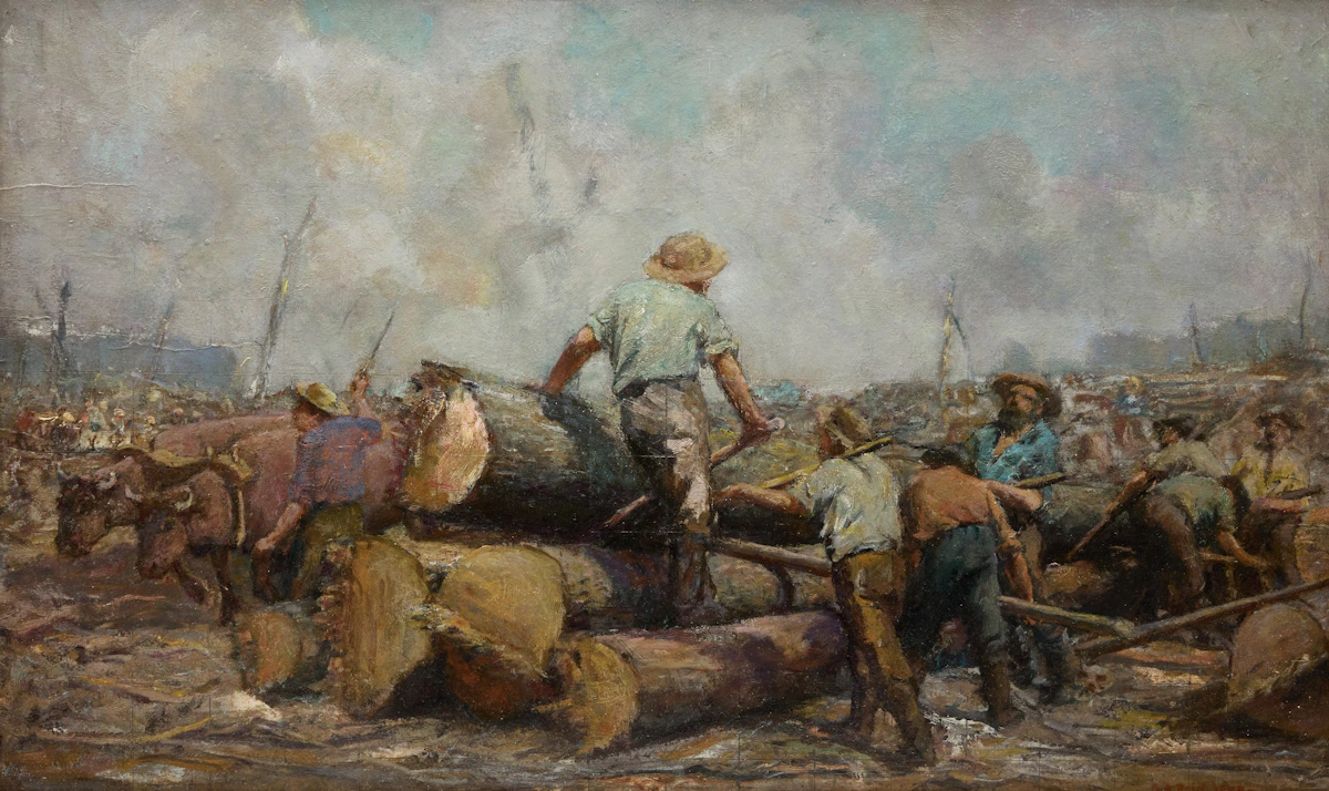 Logging by George Agnew Reid