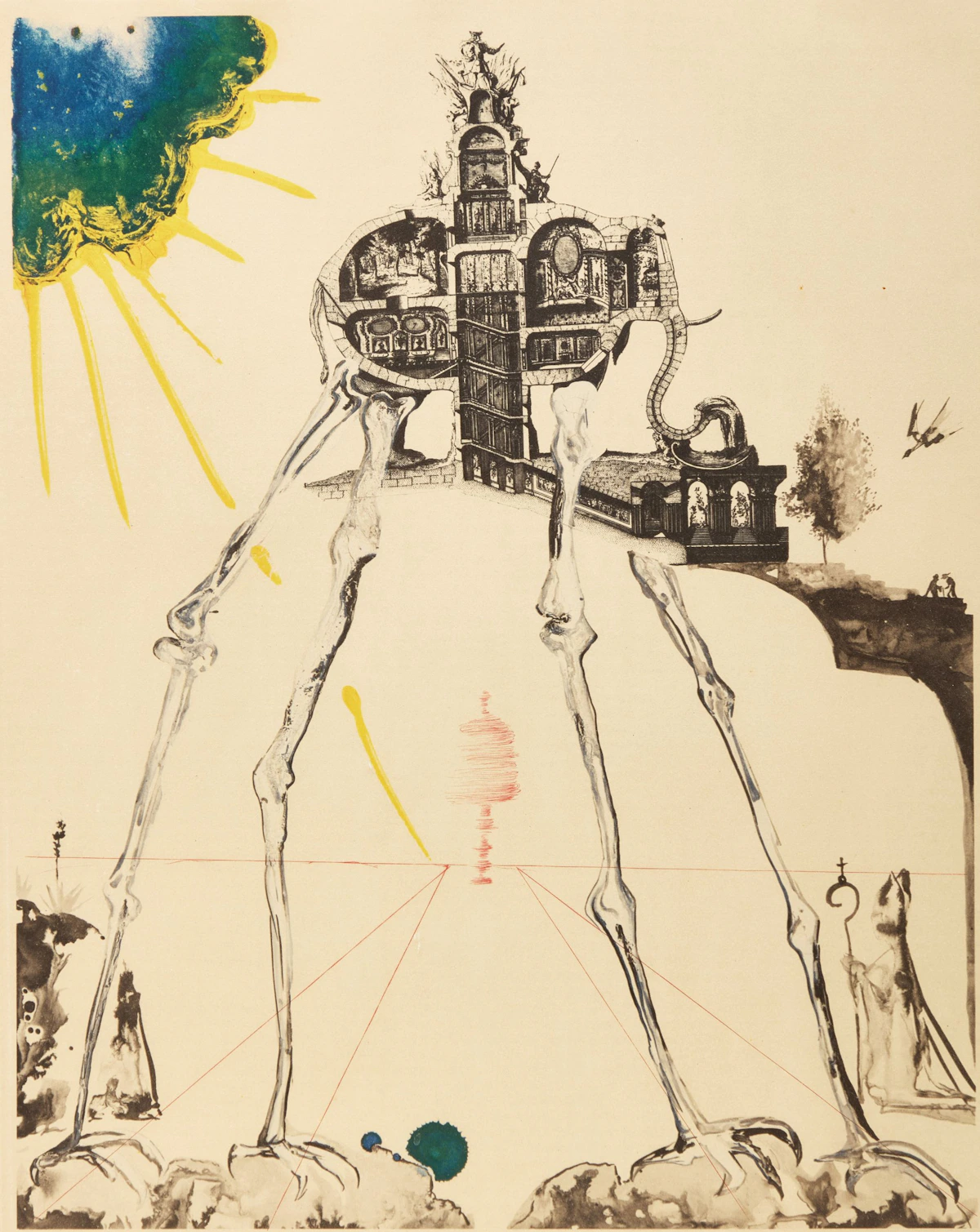 Space Elephant by Salvador Dalí