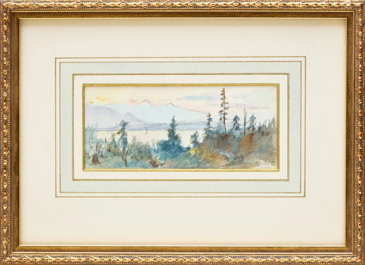 Margaret Batchelor, West Coast Landscapes, three watercolours, circa 1900s - view 5