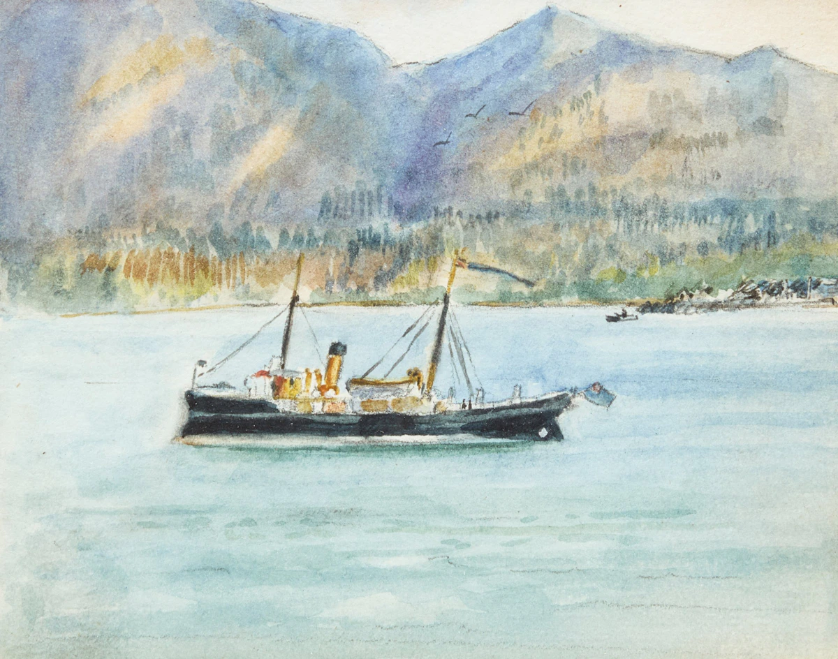 Margaret Batchelor, Collection of Boat Scenes, three watercolours, circa 1905 - view 7