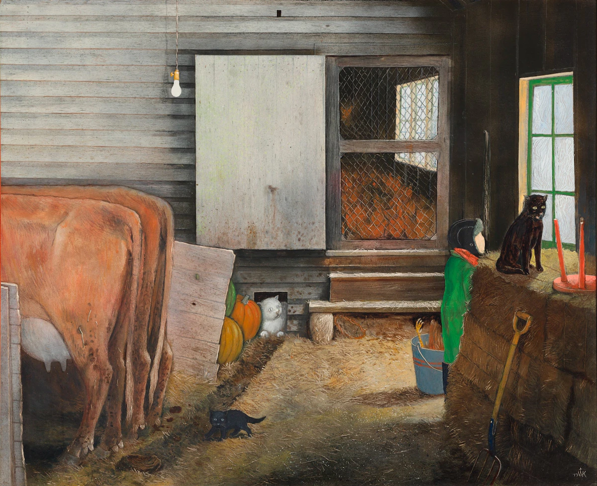 My Father's Barn at Stoney Creek by William Kurelek