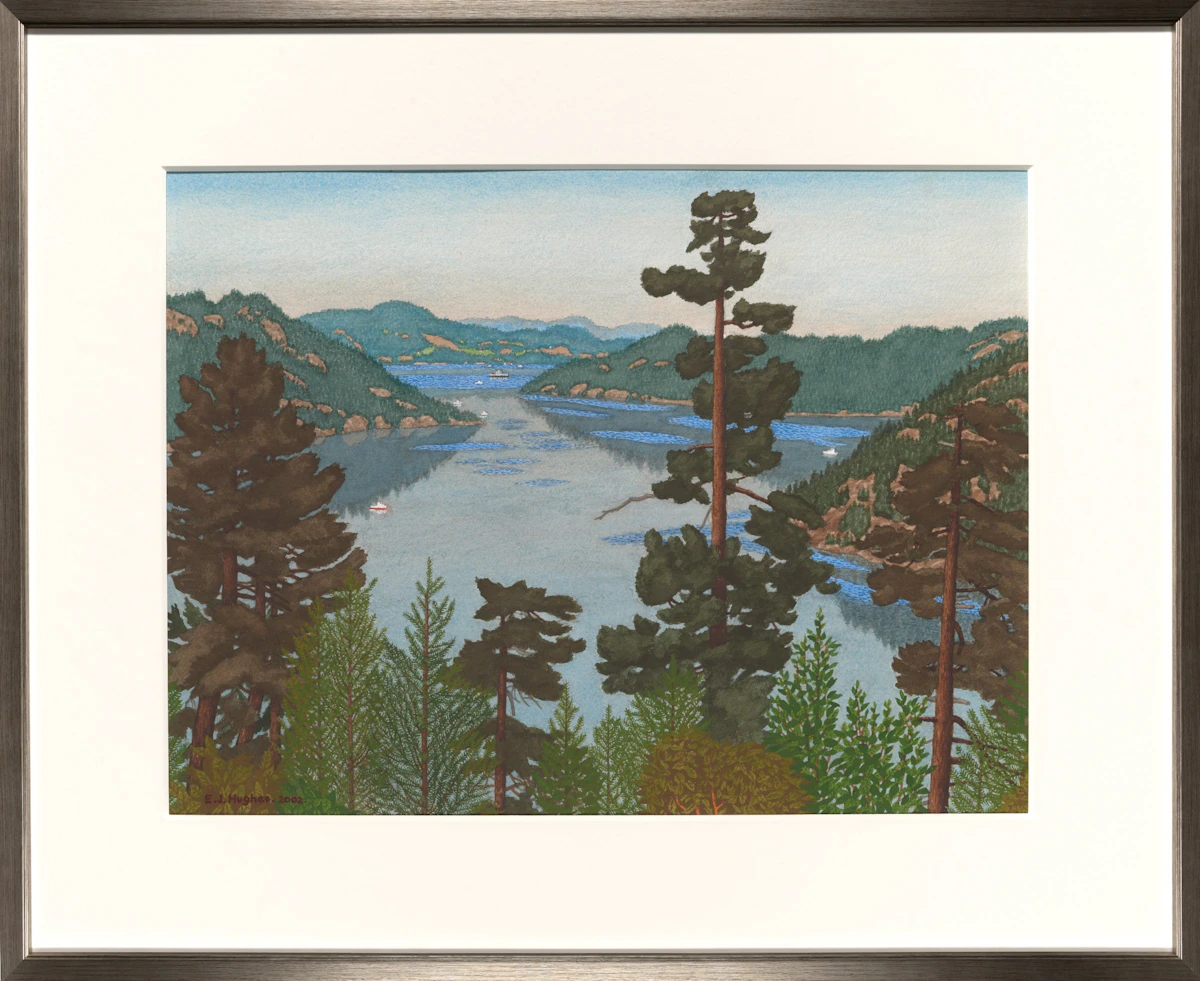 Edward John Hughes, Finlayson Arm, Looking North, watercolour, 2002 - view 2